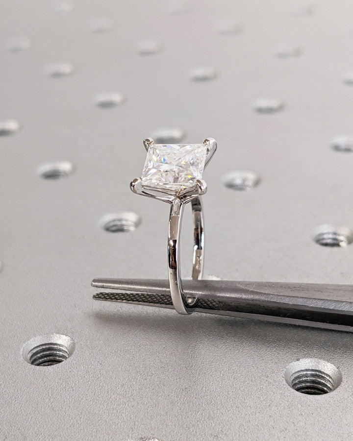 minimalist engagement ring.
