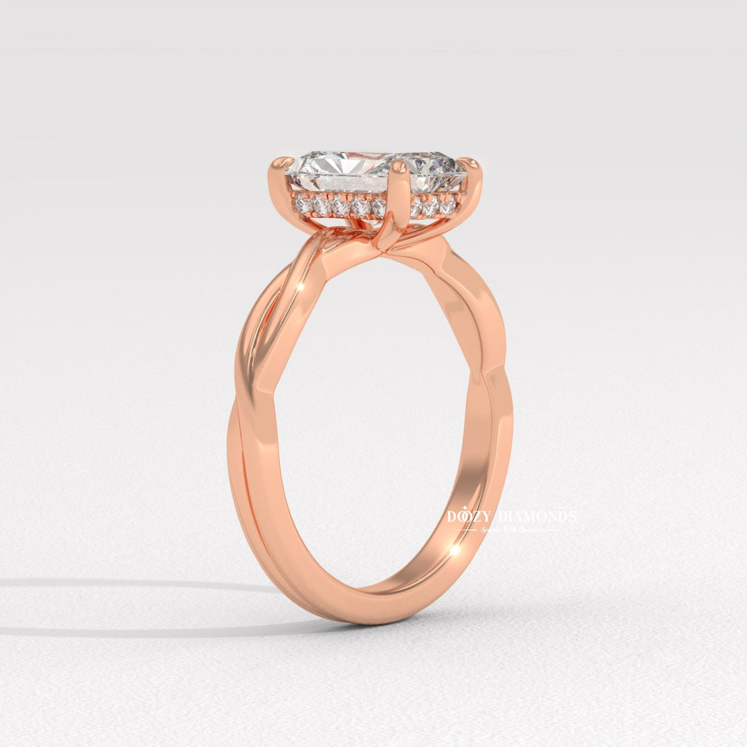 near colorless diamond ring, VS clarity diamond ring, brilliant sparkle ring, sustainable diamond ring, ethical diamond ring, premium lab diamond ring, radiant wedding ring, diamond wedding ring, engagement ring gift, luxury bridal jewelry, women’s engagement jewelry,
