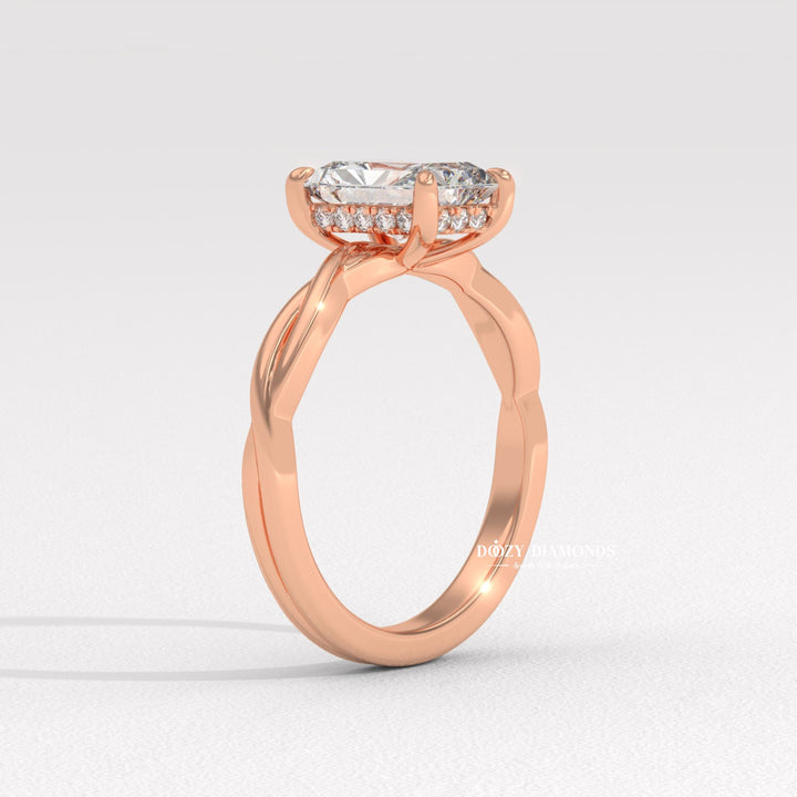 near colorless diamond ring, VS clarity diamond ring, brilliant sparkle ring, sustainable diamond ring, ethical diamond ring, premium lab diamond ring, radiant wedding ring, diamond wedding ring, engagement ring gift, luxury bridal jewelry, women’s engagement jewelry,