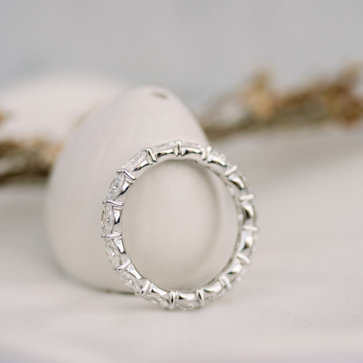 Oval DE-VS1 Lab Grown Diamond Full Eternity Wedding Band