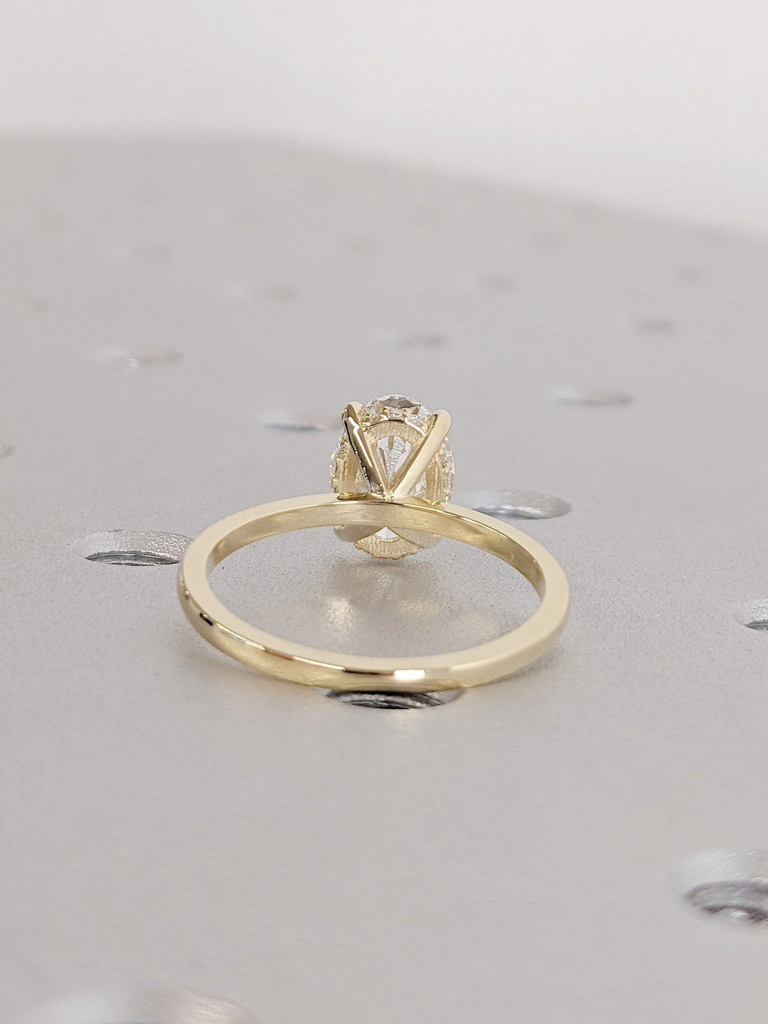 oval cut engagement diamond ring