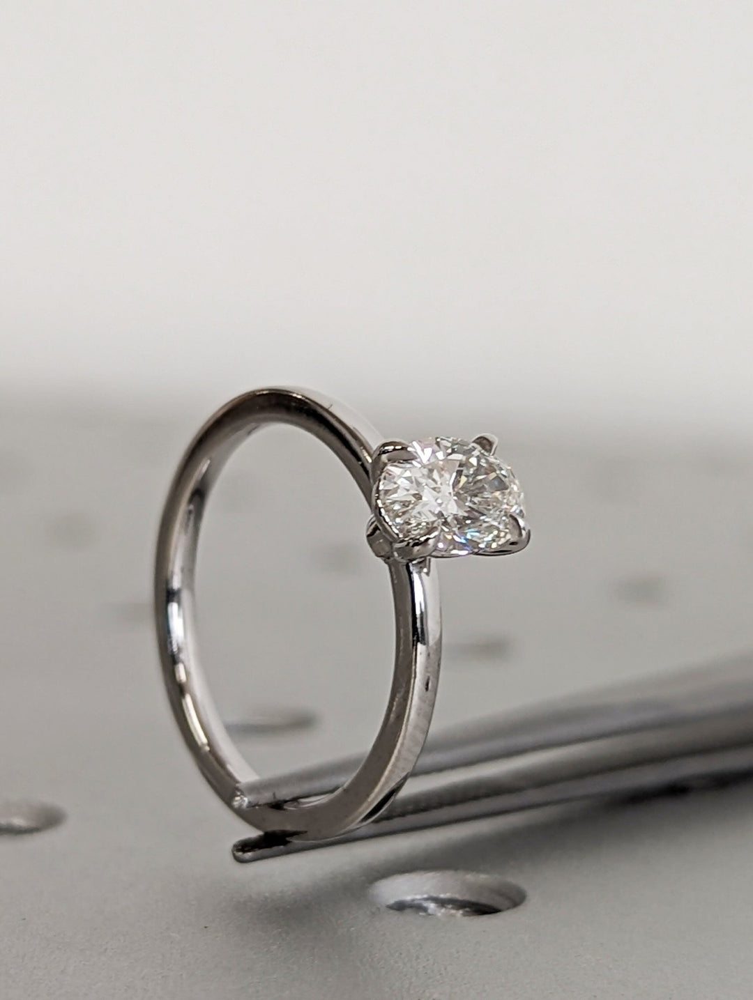 oval solitaire engagement ring for women,