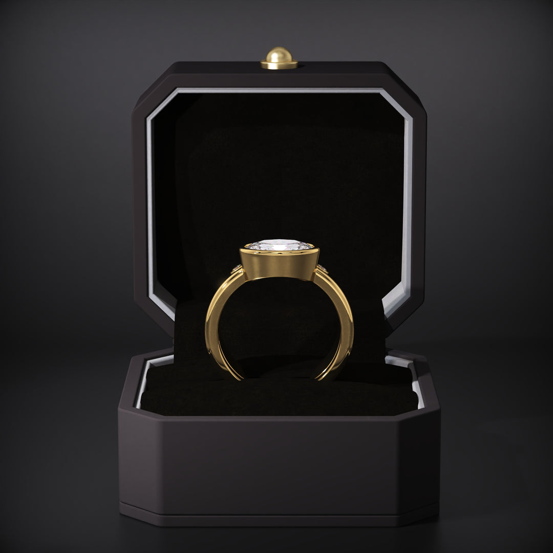 oval diamond bridal set