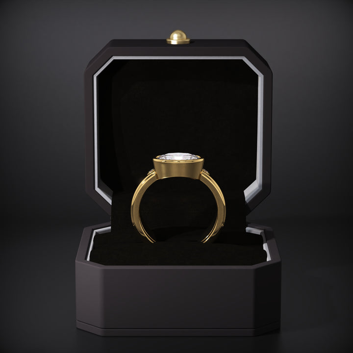 oval diamond bridal set