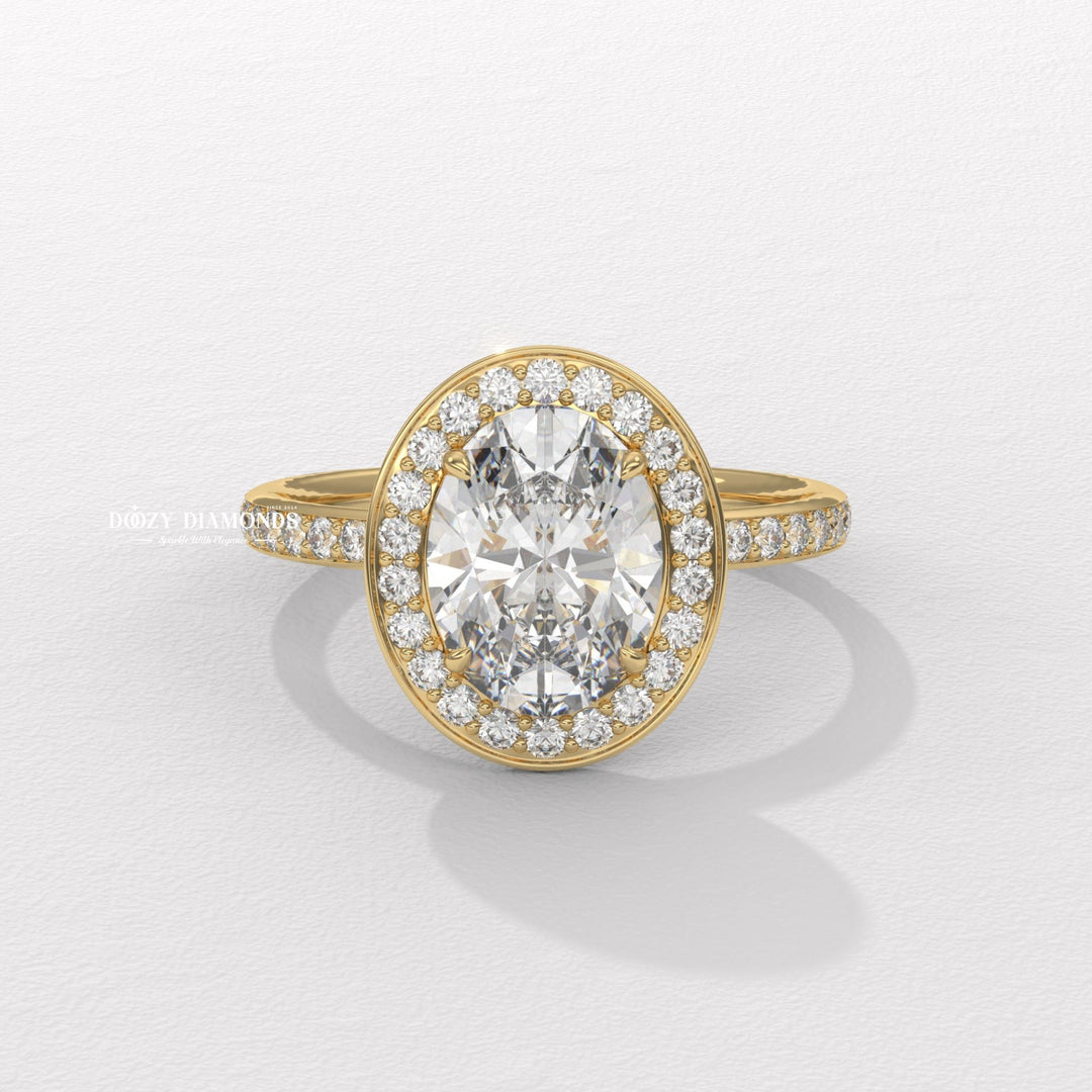 oval halo diamond ring, channel setting engagement ring, oval cut diamond engagement ring, halo engagement ring, oval diamond ring for women, oval solitaire halo ring, engagement ring