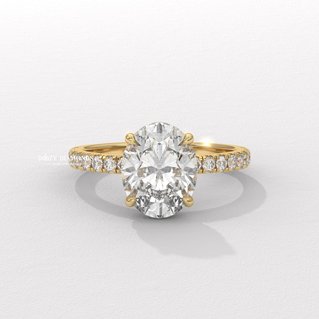 oval hidden halo ring, hidden halo engagement ring, oval lab grown diamond ring, oval lab diamond ring, oval lab created diamond ring, hidden halo diamond ring, oval cut diamond ring,