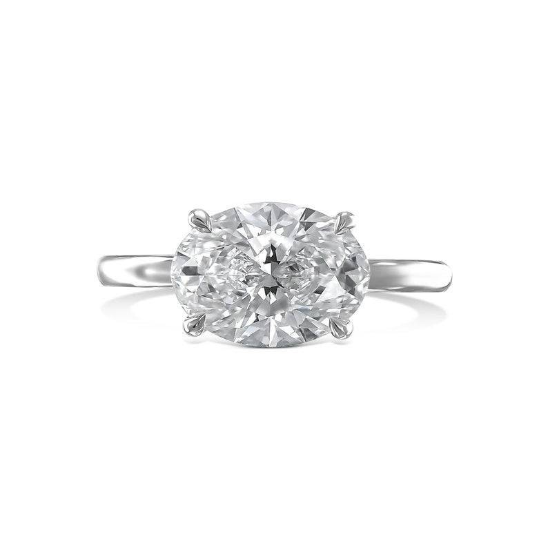oval diamond anniversary
