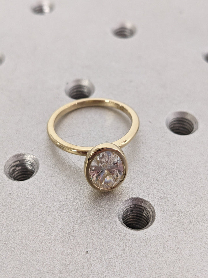 lab diamond engagement ring,