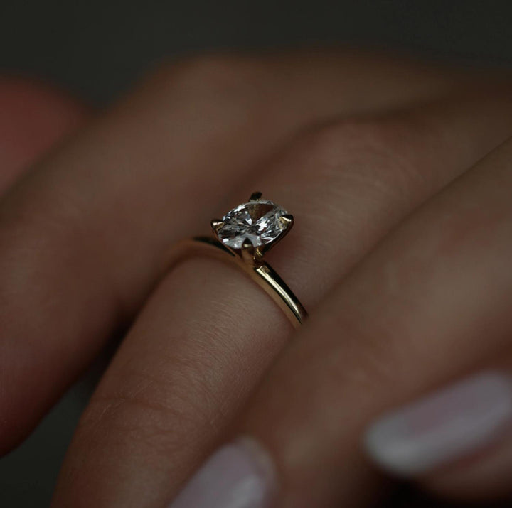 lab created diamond ring