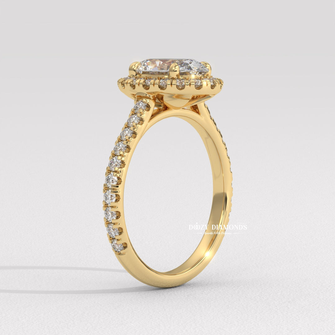 proposal ring for her, wedding ring for women, luxury bridal ring, sparkling diamond ring, lab diamond jewelry, bridal jewelry, anniversary diamond ring, engagement jewelry, oval center stone ring,