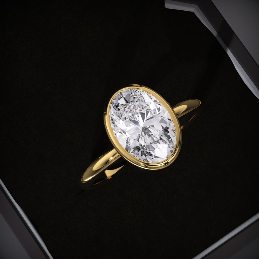 oval lab grown diamond ring
bezel engagement ring
F VS1 diamond ring
oval diamond engagement ring
lab grown diamond engagement ring