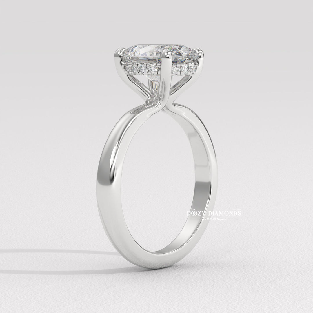 six prong diamond ring, basket setting ring, tulip setting ring, vintage engagement ring, vintage style ring, modern solitaire ring, classic solitaire ring, oval diamond solitaire, solitaire engagement ring,