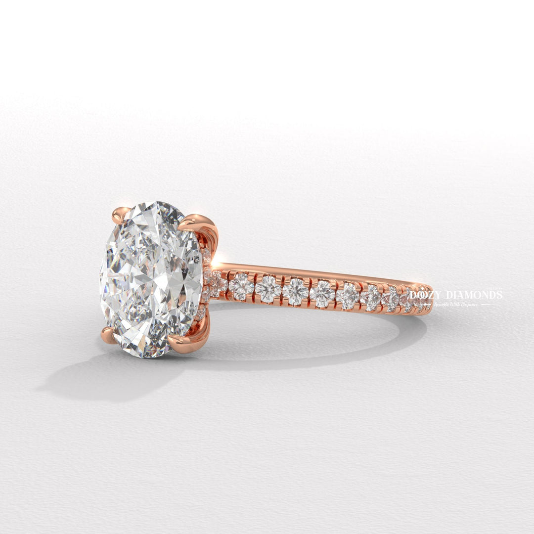 diamond ring gift for her, forever engagement ring, timeless diamond jewelry, designer oval ring