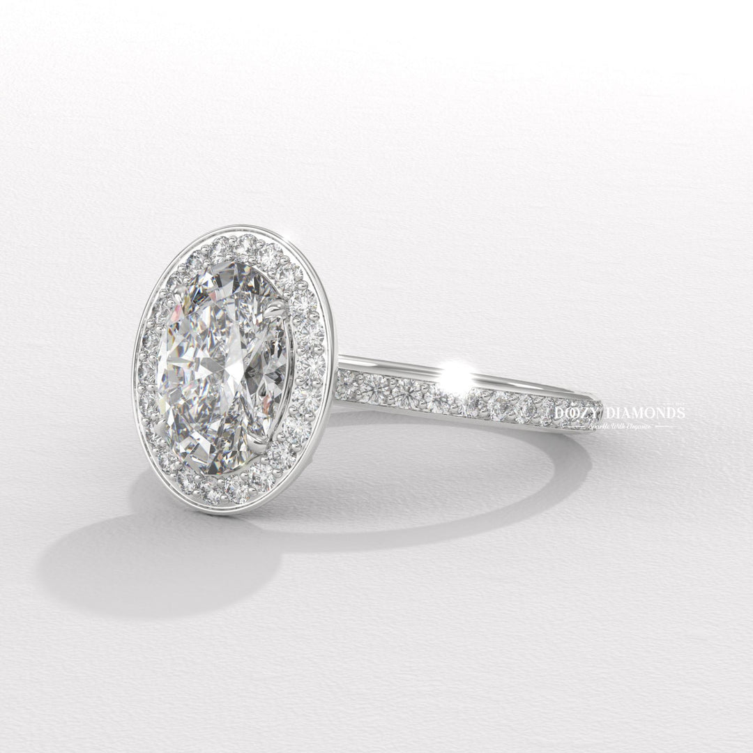 luxury diamond jewelry, modern halo engagement ring, anniversary gift ring, wedding proposal ring, diamond ring gift for her, classic bridal ring, sparkling bridal jewelry, women's engagement jewelry,