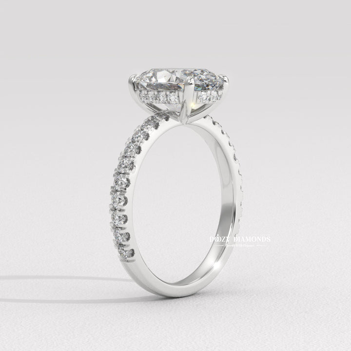 oval center stone ring, oval shape diamond ring, elongated diamond ring, engagement jewelry, bridal accessories, luxury bridal ring, handcrafted engagement ring, fine diamond jewelry