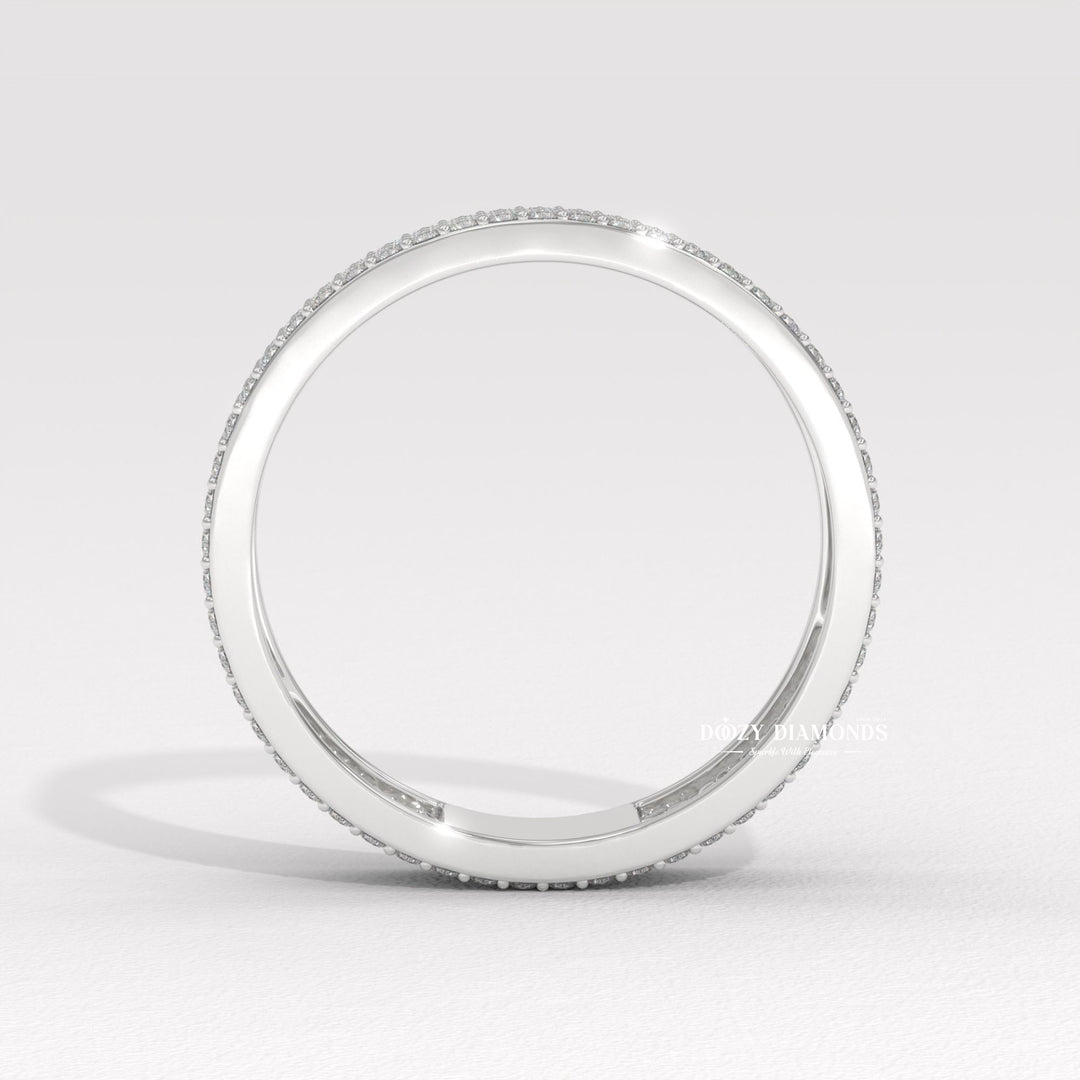 Anniversary gift for her
Stackable pave ring
Multi stone wedding band