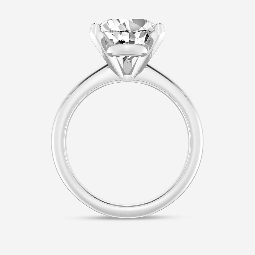 1.0CT Pear Cut Moissanite Classic Solitaire Diamond Engagement Ring