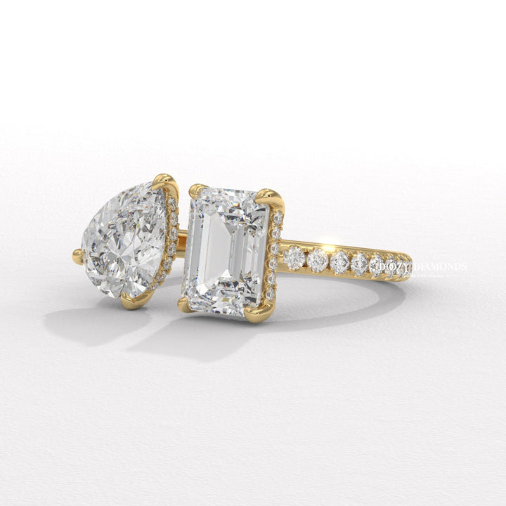 lab diamond engagement ring, lab created diamond ring,