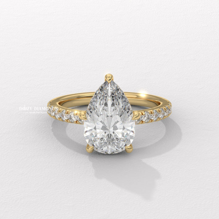 pear engagement ring, pear shaped diamond ring, lab created diamond ring, lab grown diamond ring, lab diamond engagement ring, pear cut lab diamond ring, diamond engagement ring