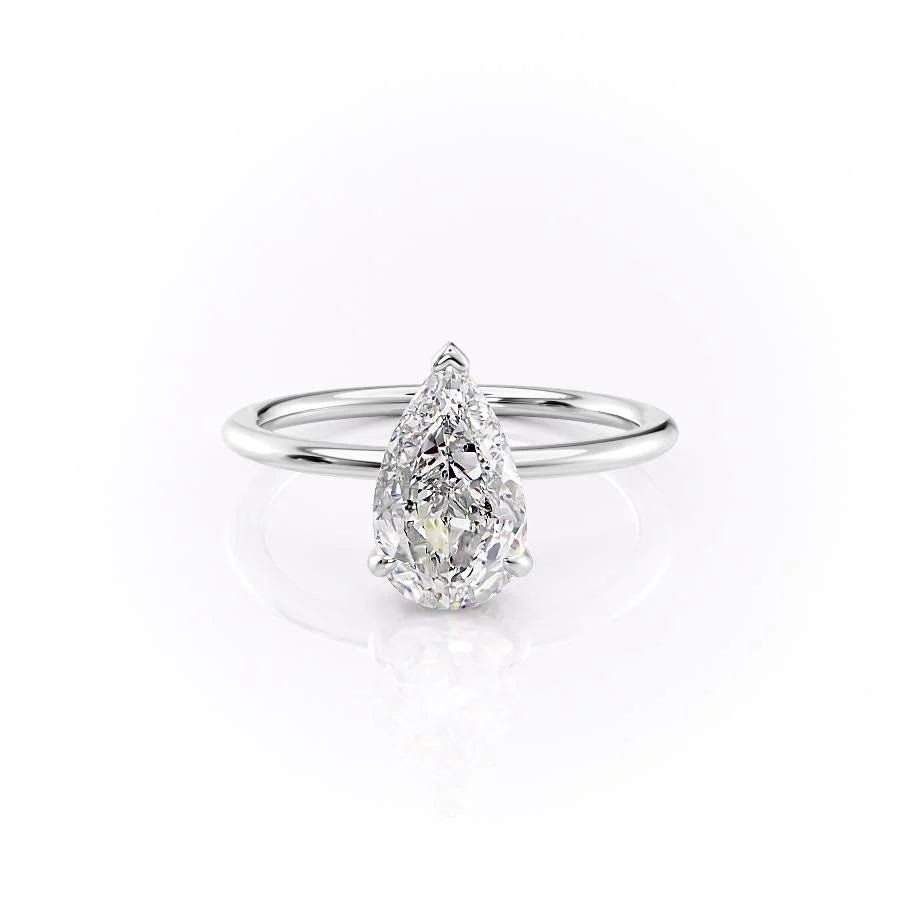 F VS1 diamond engagement ring