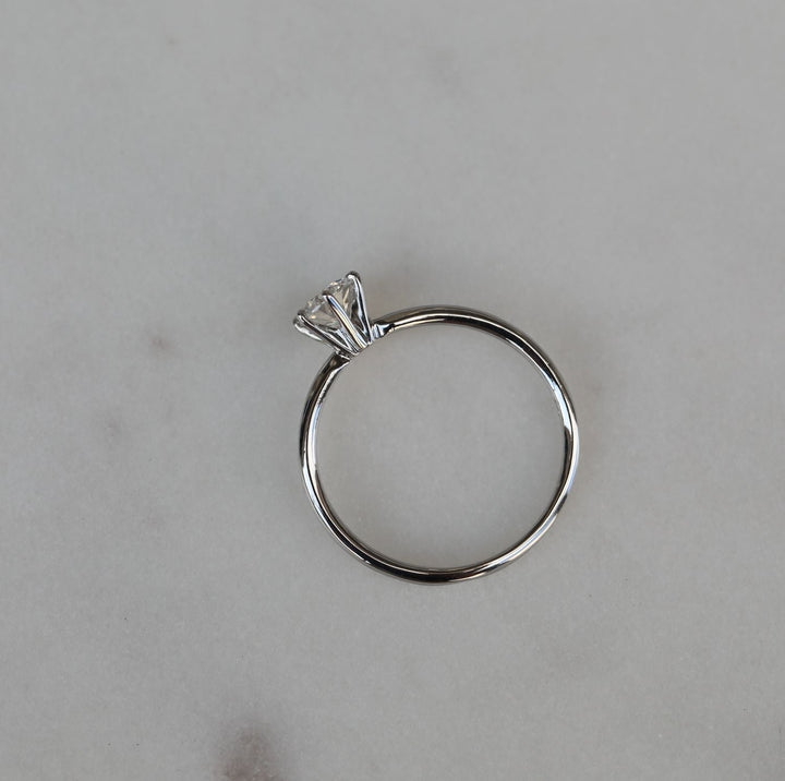 lab diamond solitaire ring