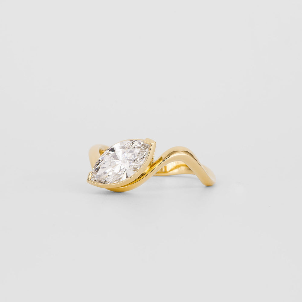 1.50CT - 2.50CT Marquise Cut Solitaire Lab Grown Engagement Ring - Doozy Diamonds