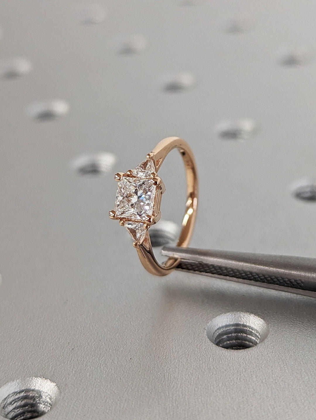 sparkling princess diamond ring