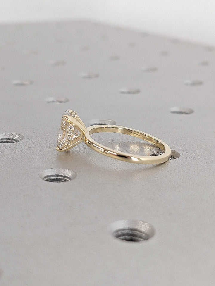 certified lab grown diamond ring