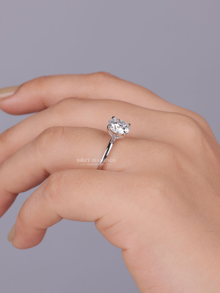 0.75ct - 2.0ct Round E - VS1 Lab Grown Solitaire Diamond Engagement Ring - Doozy Diamonds