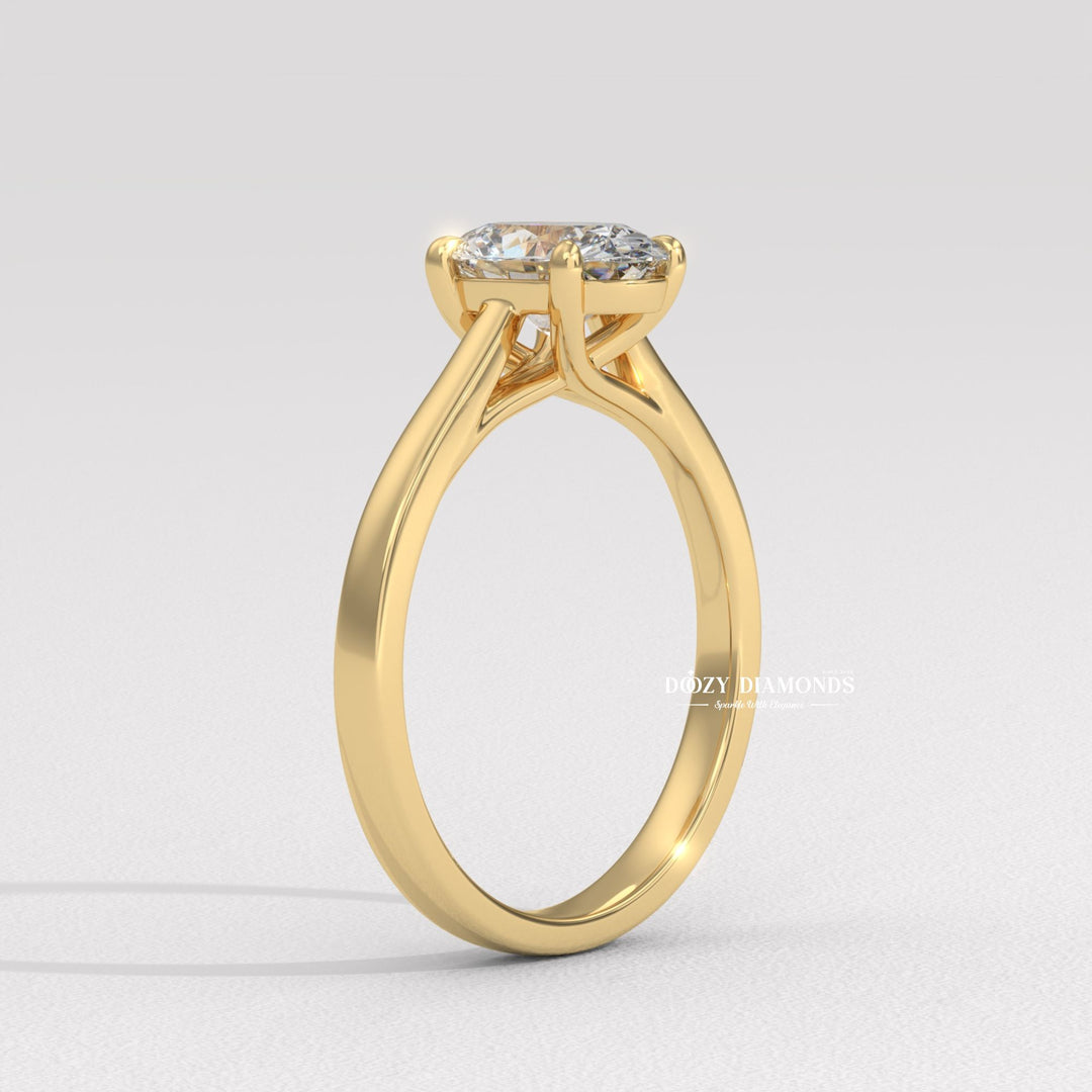 ethical lab diamond ring, eco friendly engagement jewelry, conflict free diamond ring, luxury bridal accessory, engagement ring for bride, wedding jewelry for women, sparkling oval diamond, forever love ring, commitment diamond jewelry, heirloom quality engagem