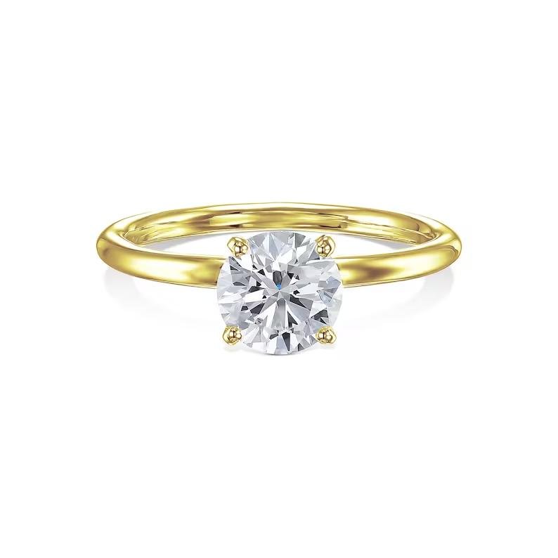 sparkling solitaire diamond wedding ring,