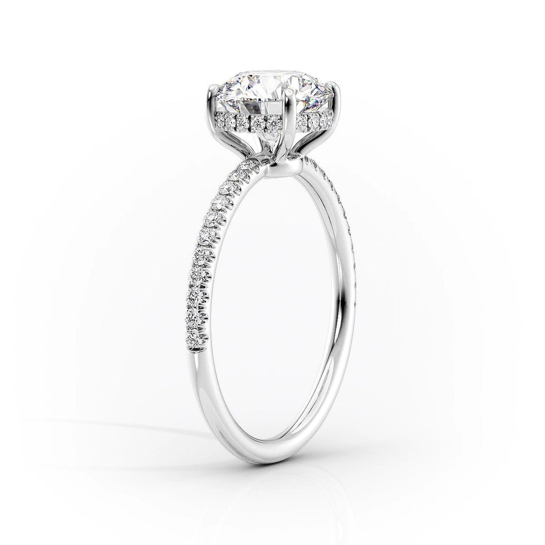 elongated oval diamond ring,