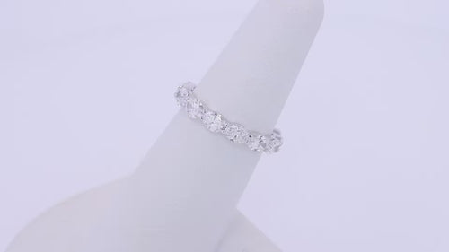 Oval DE-VS1 Lab Grown Diamond Full Eternity Wedding Band