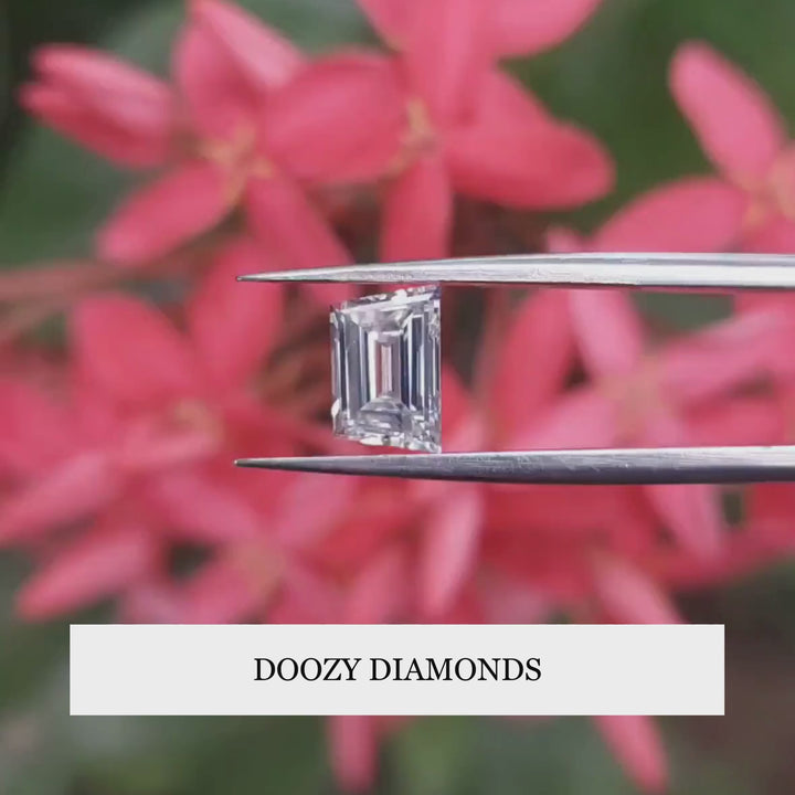 0.10CT Trapezoid Step Cut Lab-Grown Diamond
