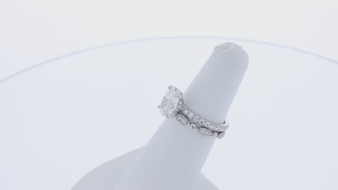 Round DE-VS1 Lab Grown Diamond Petite Pave Wedding Band