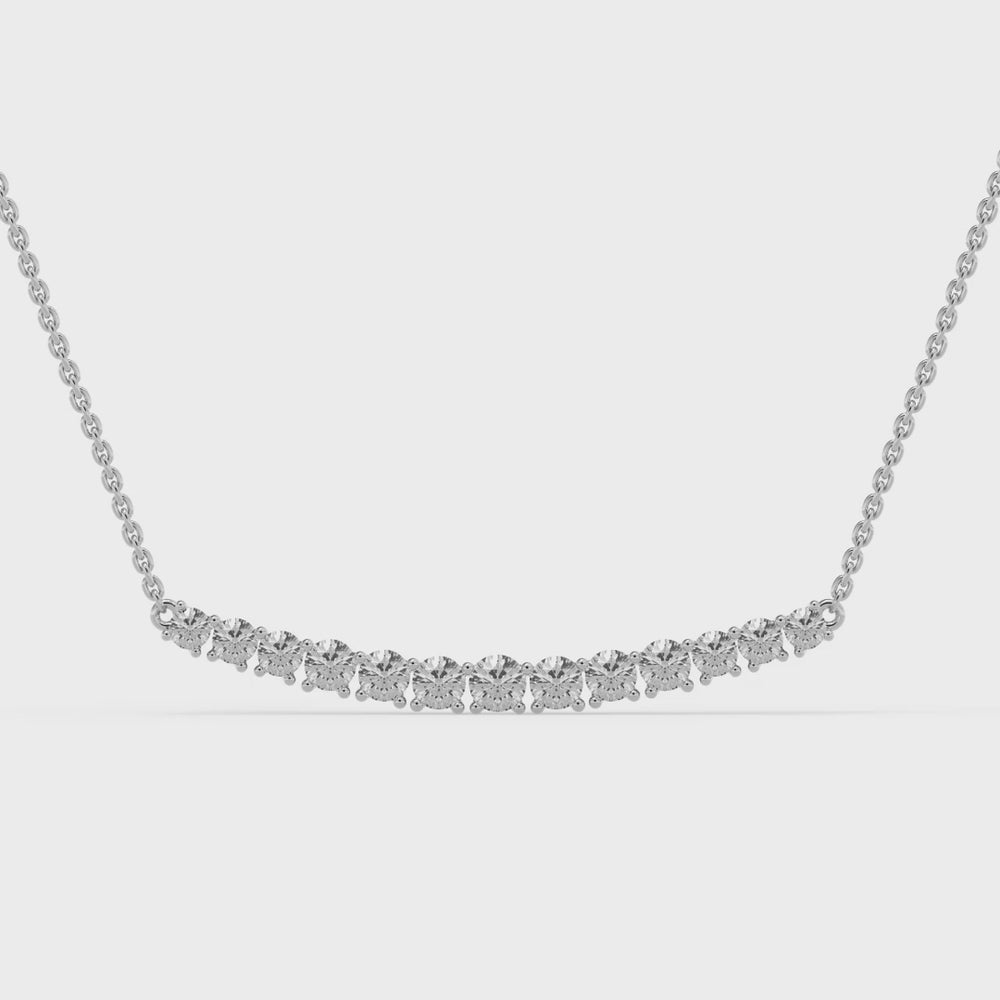  Round Cut Diamond Anadriel Moissanite Necklace For Women 