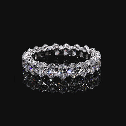 Oval FG-VS1 Lab Grown Diamond Full Eternity Wedding Band