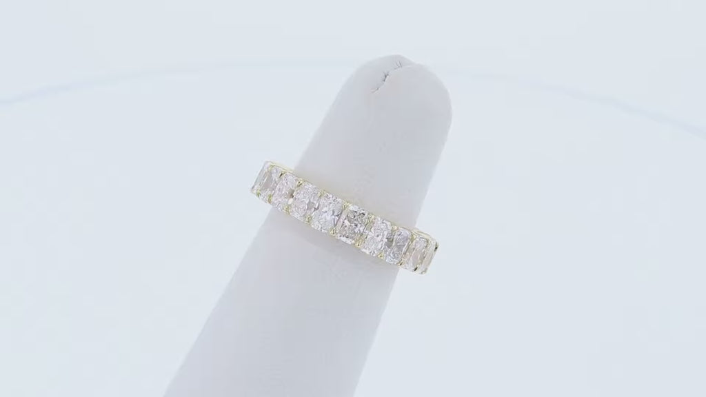 Radiant Cut DE-VS1 Lab Grown Diamond Full Eternity Wedding Band