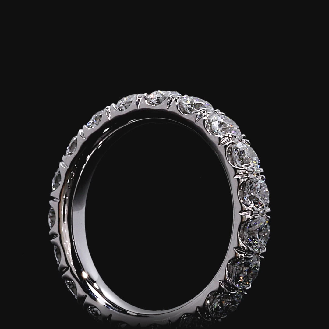 Round FG-VS1 Lab Grown Diamond Eternity Stacking Band