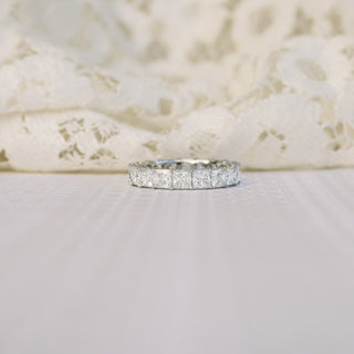 Princess Cut DE-VS1 Lab Grown Diamond Full Eternity Wedding Band