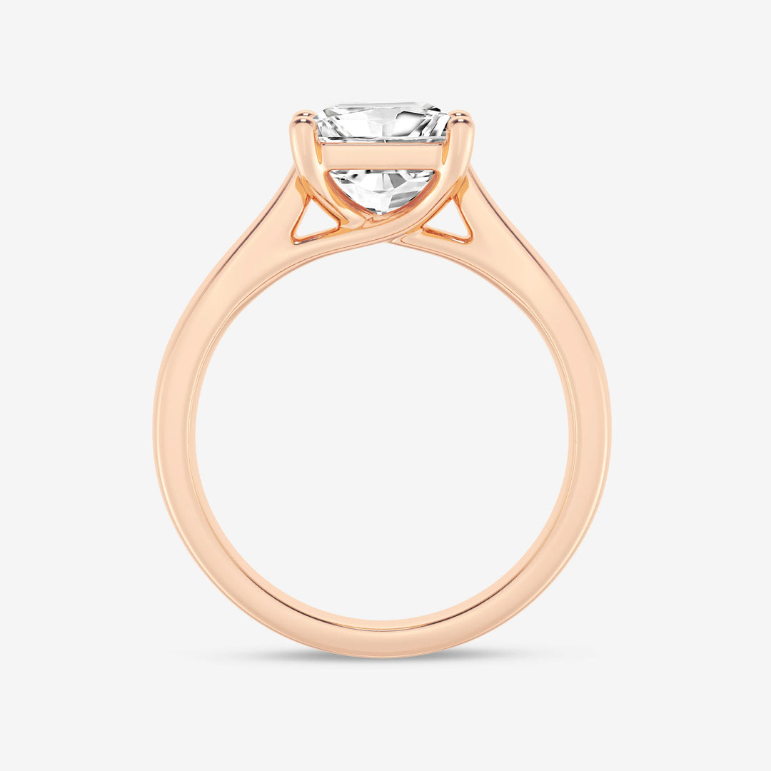 1.0CT Princess Cut Moissanite Diamond Solitaire Engagement Ring