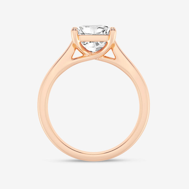 1.0CT Princess Cut Moissanite Diamond Solitaire Engagement Ring