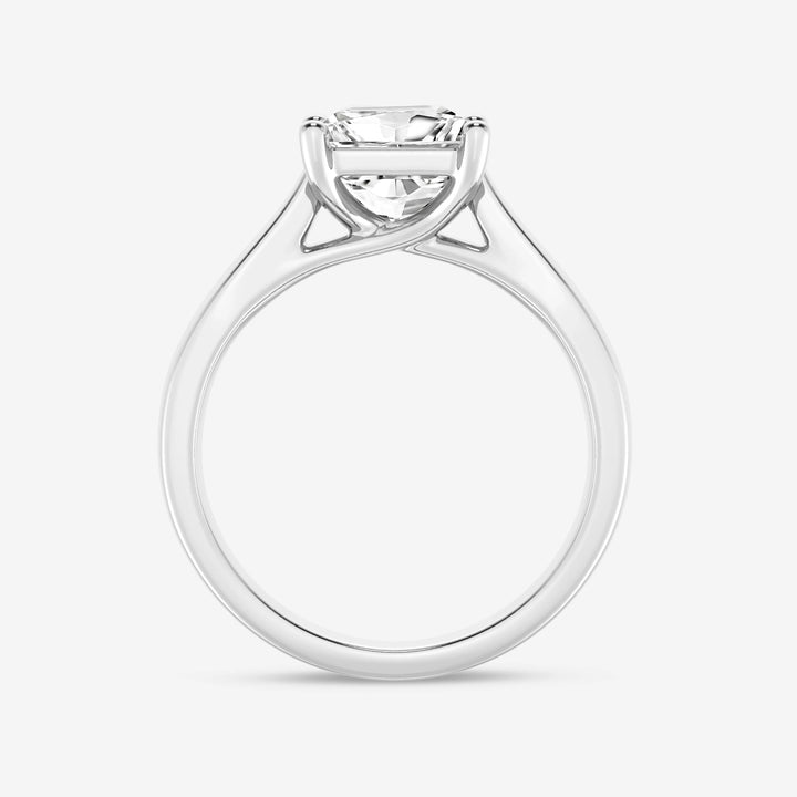 1.0CT Princess Cut Moissanite Diamond Solitaire Engagement Ring