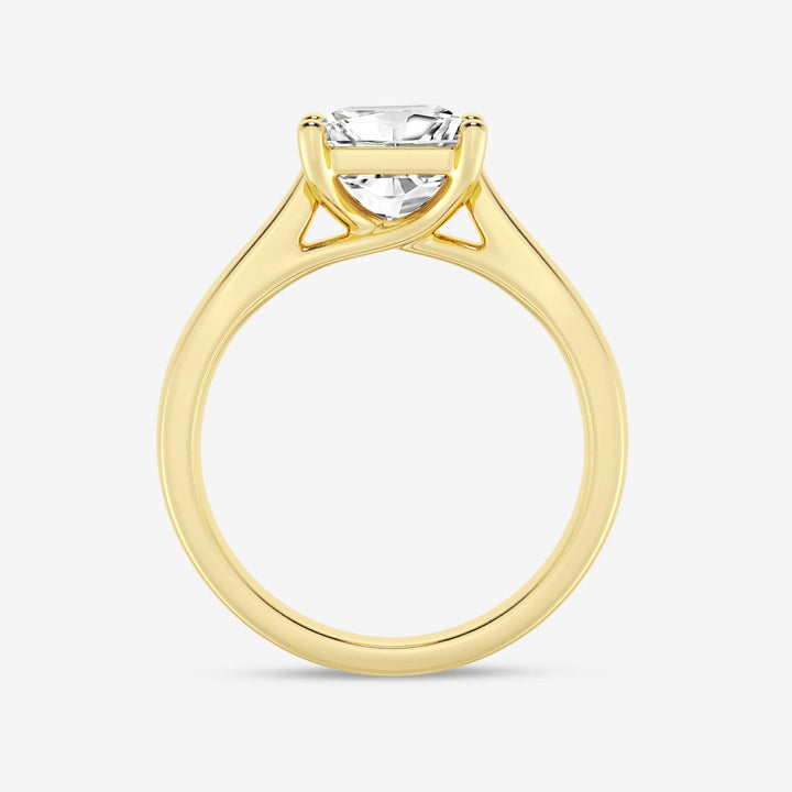 1.0CT Princess Cut Moissanite Diamond Solitaire Engagement Ring