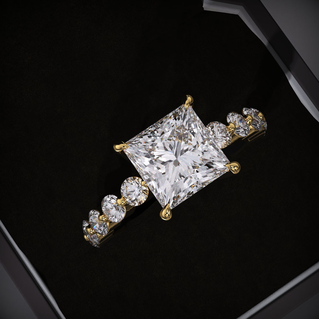 princess lab grown diamond ring
F VS1 diamond engagement ring
floating bubble pave ring
princess cut engagement ring
lab grown diamond engagement ring