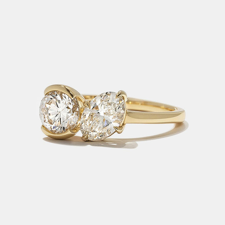 proposal diamond ring, anniversary diamond ring, fine diamond jewelry, elegant diamond ring, premium diamond ring, handcrafted diamond ring, elongated diamond ring, certified diamond ring,