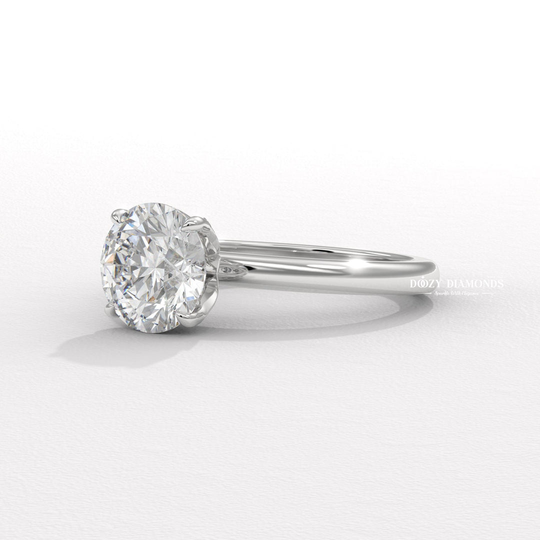 romantic engagement jewelry, premium solitaire setting, luxury wedding ring, delicate diamond ring