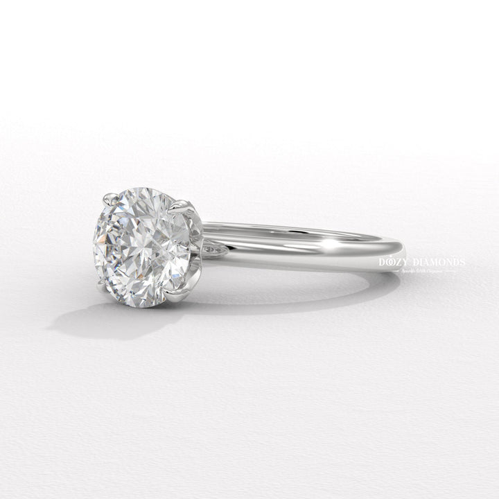 romantic engagement jewelry, premium solitaire setting, luxury wedding ring, delicate diamond ring