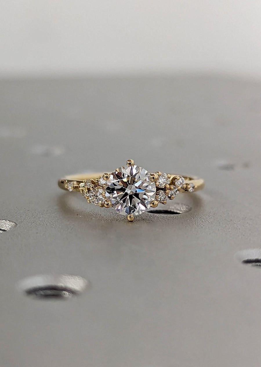 zig zag setting ring,