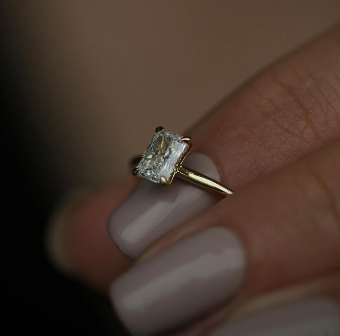 radiant diamond solitaire